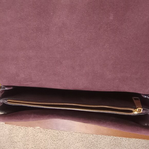 Coach Dreamer Shoulder Leather and Suede Bag With Rivets Oxblood - Picture 12 of 12